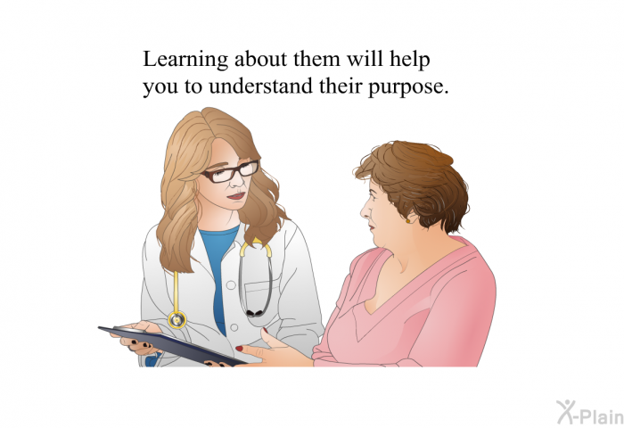 Learning about them will help you to understand their purpose.