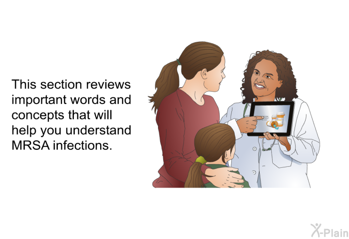 This section reviews important words and concepts that will help you understand MRSA infections.