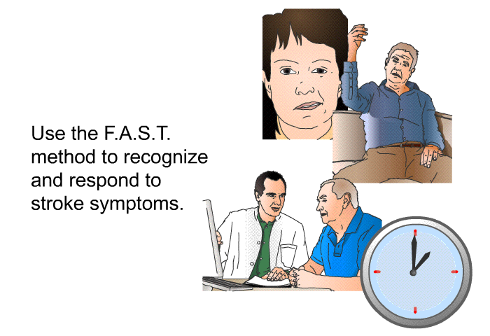 Use the F.A.S.T. method to recognize and respond to stroke symptoms.