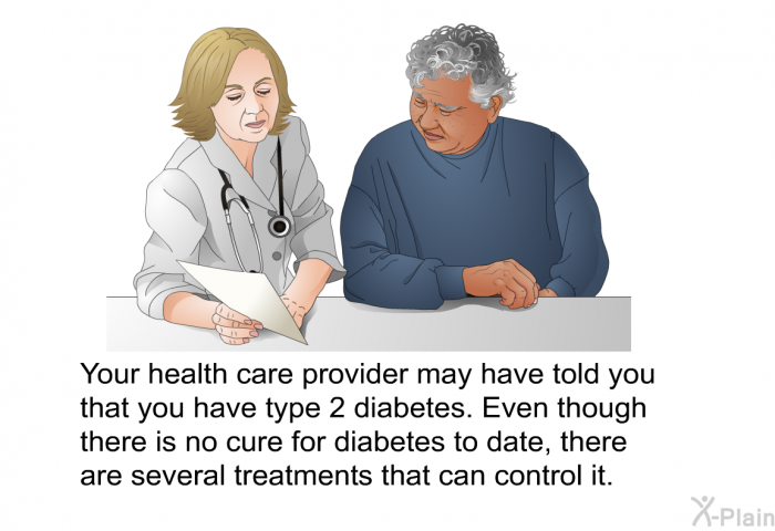 Your health care provider may have told you that you have type 2 diabetes. Even though there is no cure for diabetes to date, there are several treatments that can control it.